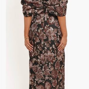 Petal & Pup Lilia Floral Off-Shoulder Maxi Cocktail Dress BNWT